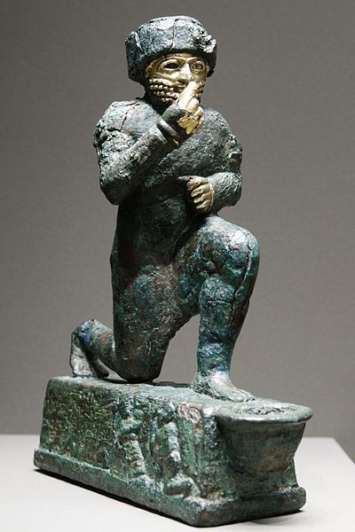 Estatuilla votiva de bronce del dios Amurru