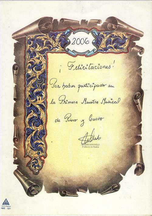 Estudios de Piano y Canto Clásico